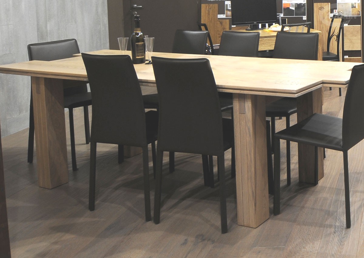 Tavolo listoni 3 strati in legno di rovere cadorin Listoni legno da parete