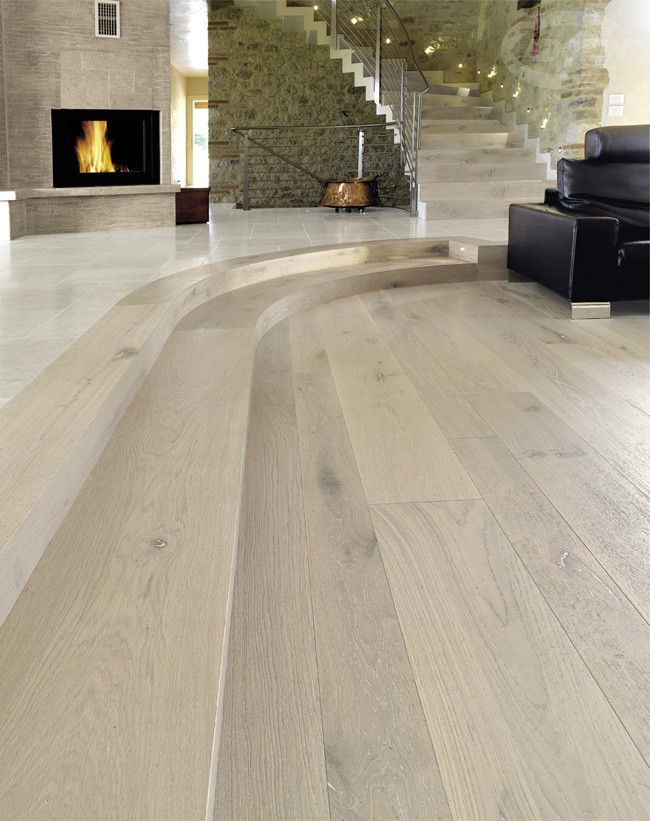 Listoni in legno quercia sbiancata per pavimenti a parquet cadorin Parquet in quercia