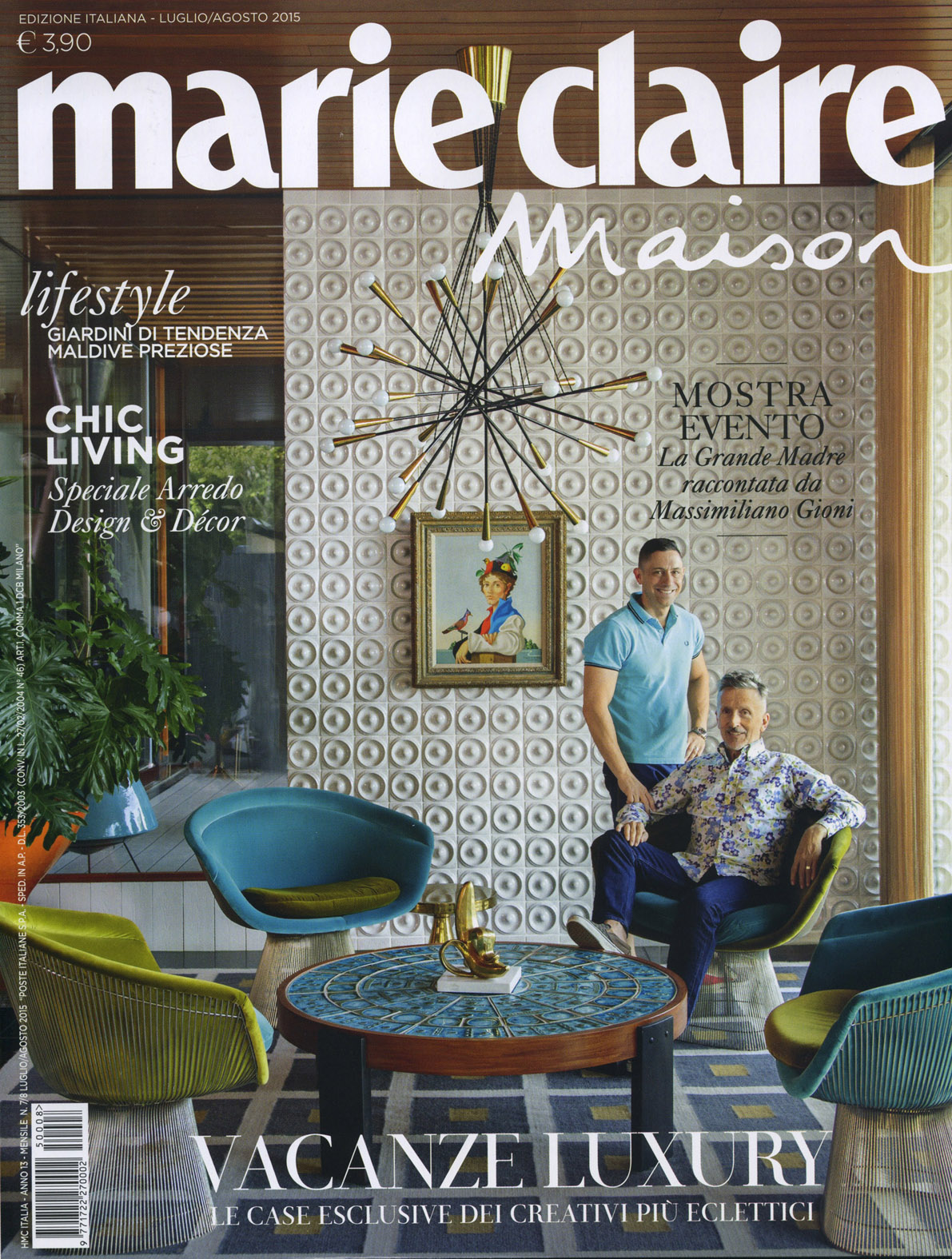 Copertina Marie Claire Maison Luglio/Agosto 2015