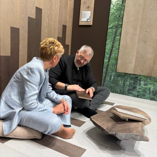 Cristiano Gatto con Rita Cadorin Milan Design Week